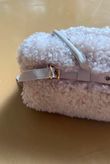 Hicks Shearling Barrel Bag Natural